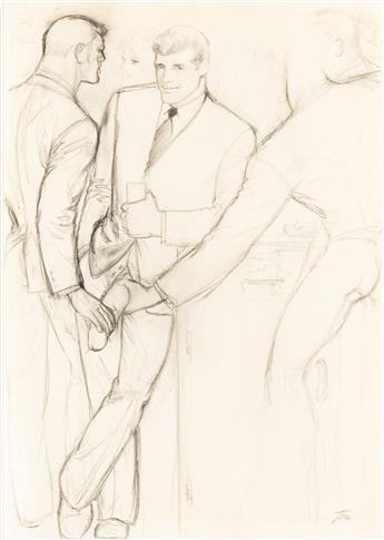 TOM OF FINLAND (1920-1991) Untitled (preliminary drawing).
